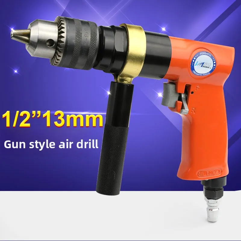 Baima Bm-80X Pneumatic Pistol Drill 1/2 Air Drill Pneumatic Drill Tapping Machine Drilling Air Drill 13mm