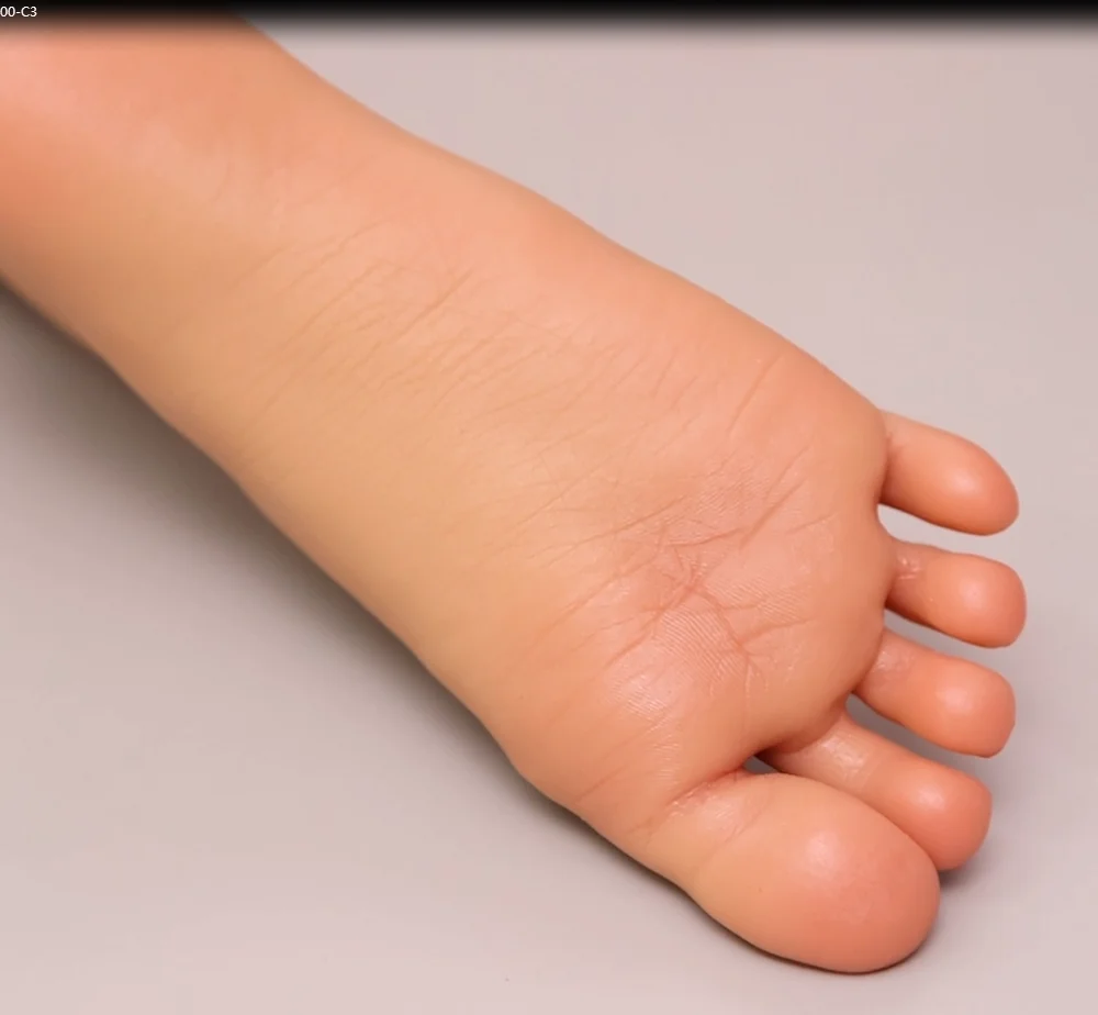 

Поддельная детская силиконовая модель ног, имитация ногтей, фетиш-манекен для ног, милая девушка, маникюр для ног, дисплей, коричневая кожа ZH28-C3