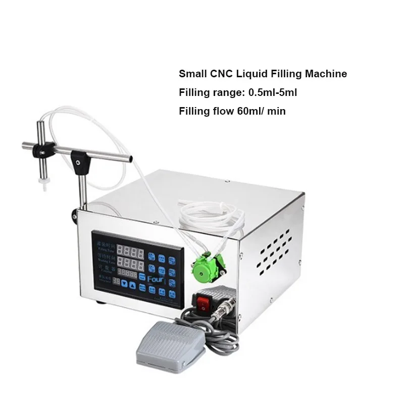 1-5 ML Small Electric Filling Machine Glue Nail Polish Essential Oil Eye Drops Chemical Liquid Filler Packaging Machines