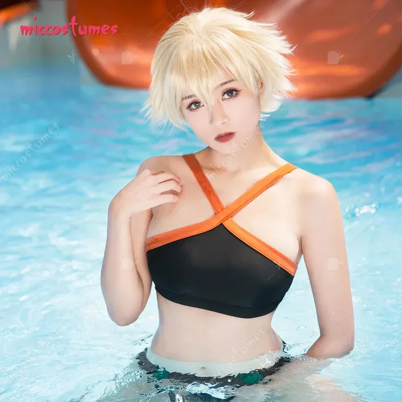 CyWomen's Costume Traje de batalla Bikini empalmado Traje de baño dividido Traje de baño Traje de baño Traje de baño