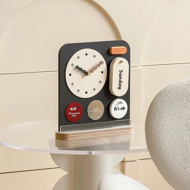 

Minimalist Desk Clock - Elegant Home Decor for Office & Entryway