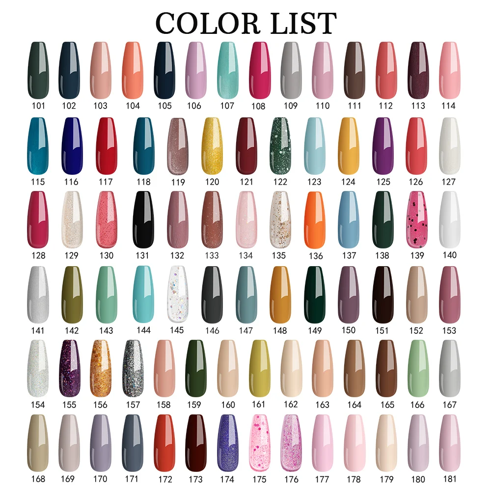 Verhéritage à ongles en gel semi-continu pour manucure, base et couche de finition, vernis à ongles en gel, 162 couleurs, 8ml