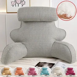 2025 NEW Reading Pillow Removable Jacket Bedside Pillow Backrest Princess Neck Protector Waist Bedroom Sofa Cushion 70x30x40cm