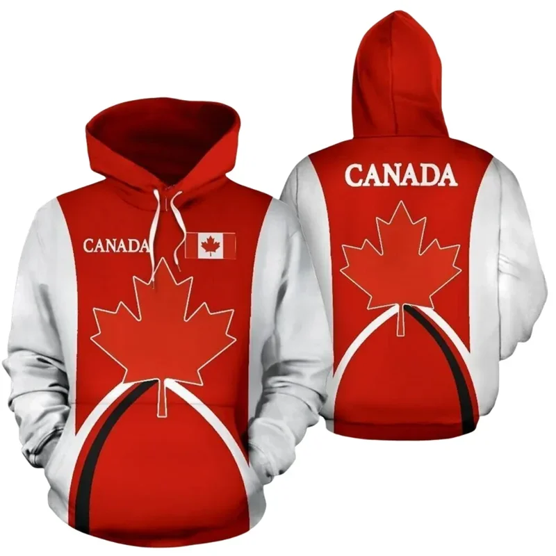 

Canadian Flag Graphic Sweatshirts Canada Maple Leaves 3D Printed Hoodies For Men Hoodies Casual Sports Pullovers Women Tracksuit