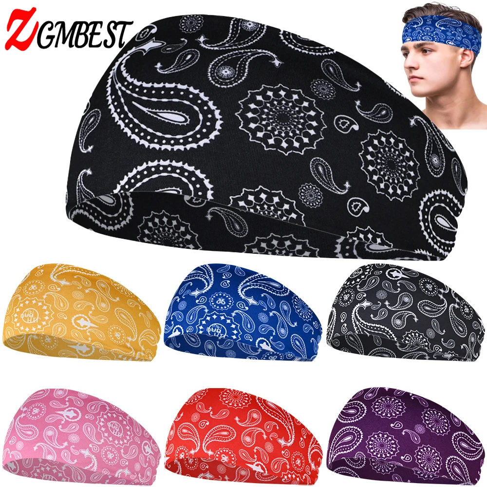 

Sports Headbands Elastic Non Slip Quick Dry Sweatbands Workout Fitness Yoga Unisex Hairband Sweatband Bandana Stretchy Hairband