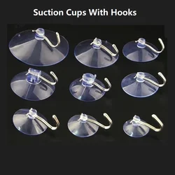 30/45/60mm Suction Cup Hooks for Glass Towel Hanger Sucker Hook for Kitchen Wall Bathroom Window Hanger Suction Cups With Hooks