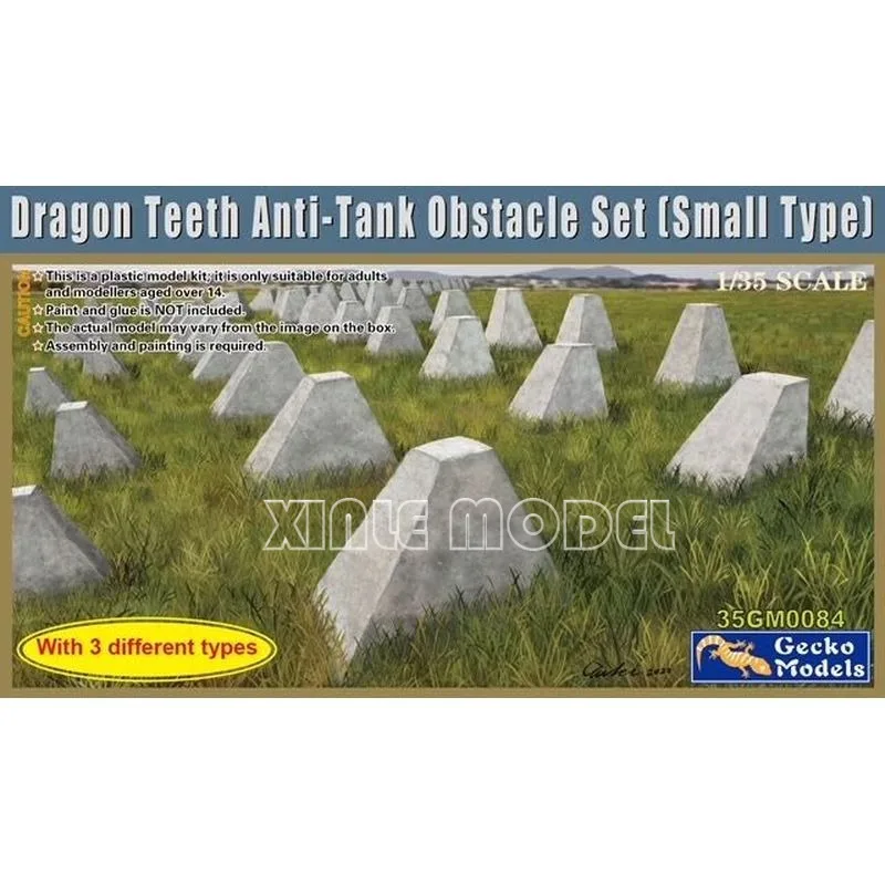 

Gecko model Proportional kit 1/35 35GM0084 Dragon Teeth Anti Tank Obstacle，for Military Toy Model Hobby Collection