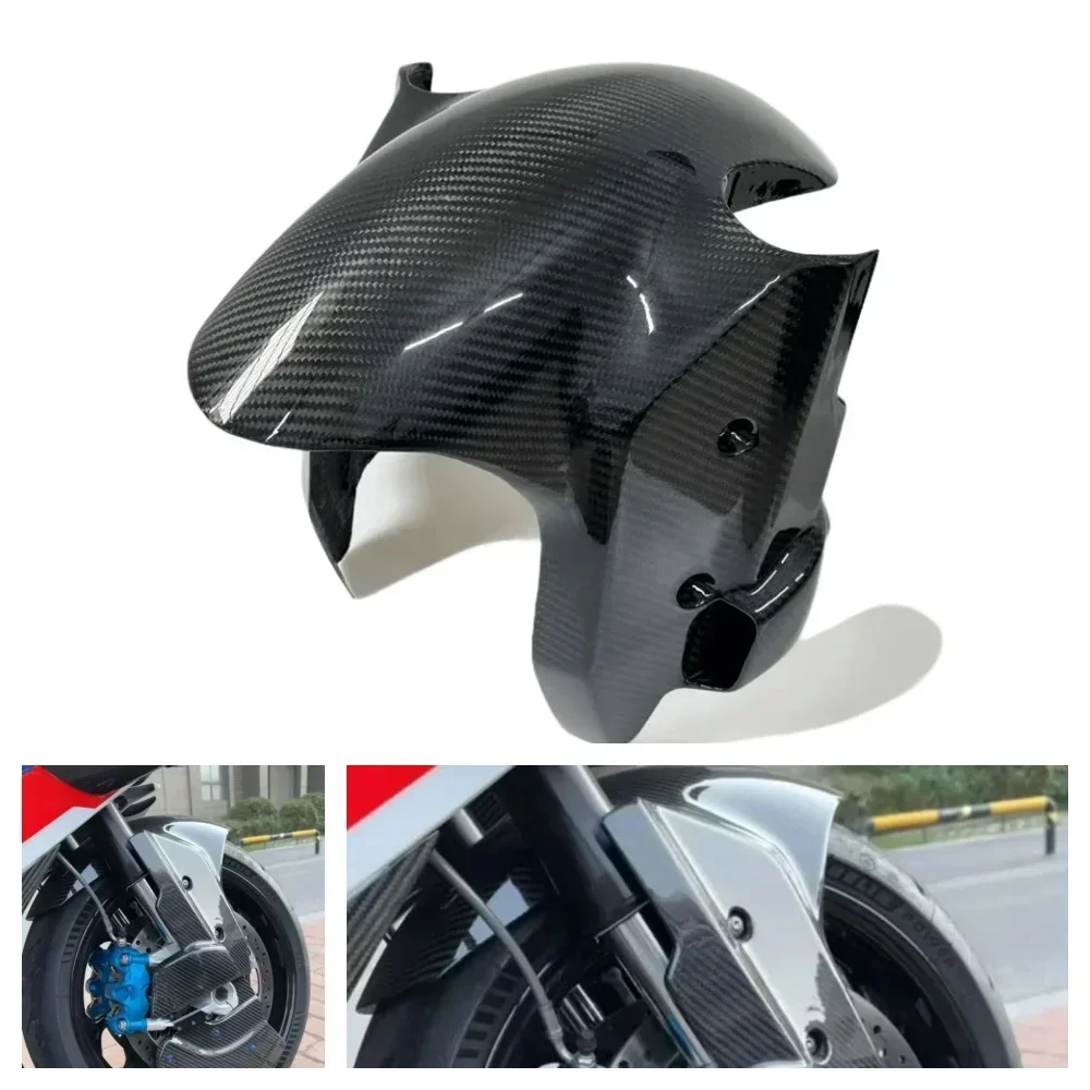 

Для BMW S1000RR M1000RR M1000XR S1000XR 2022 2023 2024 2025 брызговик из углеродного волокна для мотоцикла, крышка переднего колеса, переднее крыло