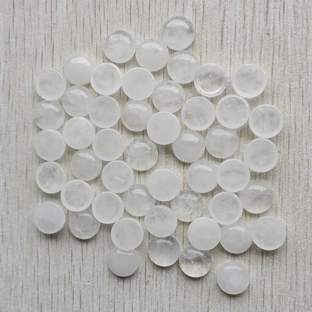 

12mm natural white cyrstal round cab cabochon beads for diy jewelry accessories making wholesale 50pcs/lot fast shipping