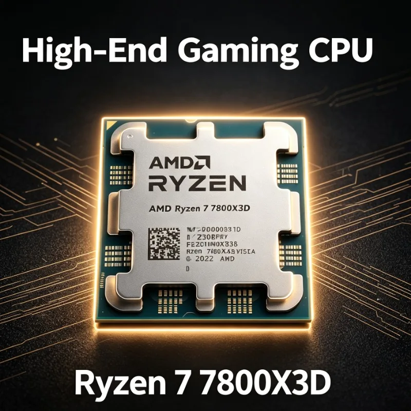 AMD Ryzen 7 7800X3D High Frame Rate Gaming Processor Socket AM5 96MB Large Cache 5nm 8C16T 4.2GHz 120W DDR5 Desktop CPU