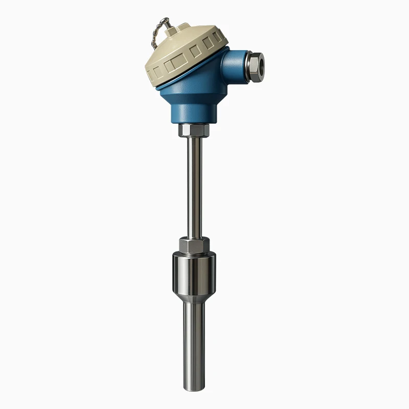 Industrial High Precision Stainless Steel Probe Pt100 RTD Thermocouple with Junction Box Temperature Sensor