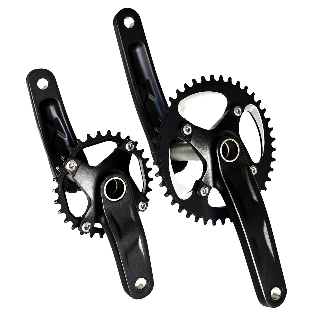 Kinderfahrrad-Kurbelgarnitur 114/127/135/140/152/160/165/175mm 104mm BCD MTB Mountainbike-Kurbel Kinder-Faltrad 1x Kurbelgarnitur – Detail 7