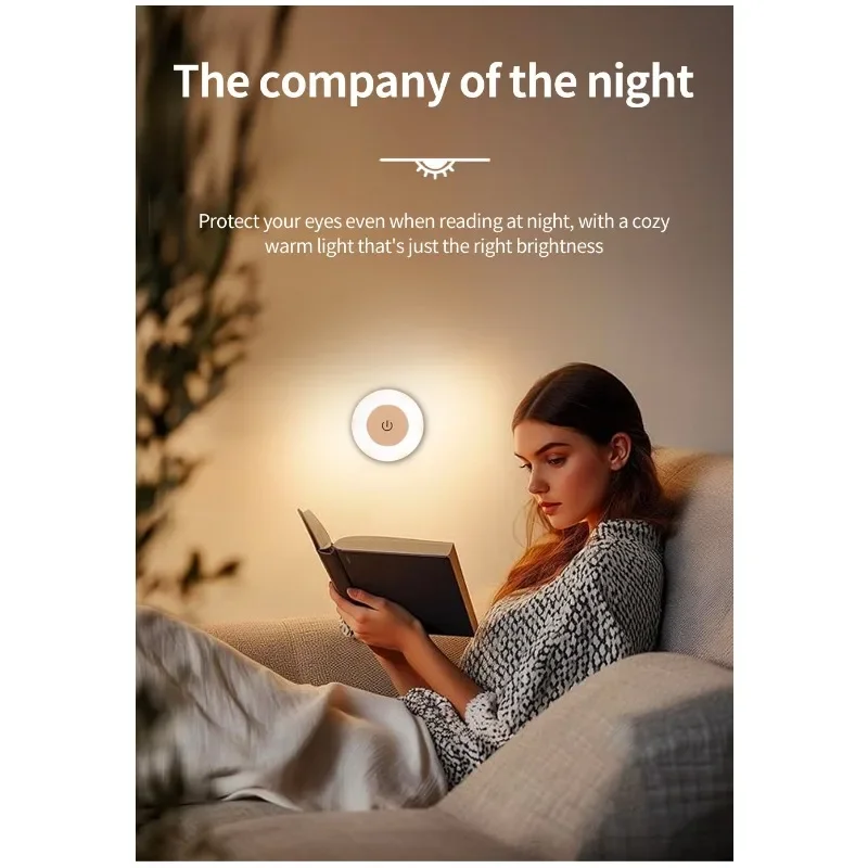 Touch Sensitive Charging LED Night Light, Energy-saving Bedroom Corridor Bedside Lamp, Baby Feeding Night Light
