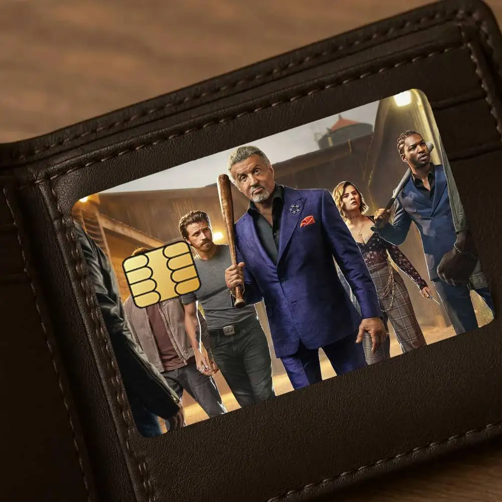 ملصقات بطاقات الائتمان Tv Show Tulsa King لحماية ديكور الخصم البنك 4 قطع مضادة للخدش ومقاومة للماء #5