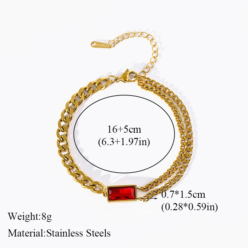 EILIECK 316L Edelstahl 4-Farben Kristall Zirkon Halskette Armband Ohrringe für Damen Neuer Trend Geschenk Wasserdichtes Schmuckset – Detail 7