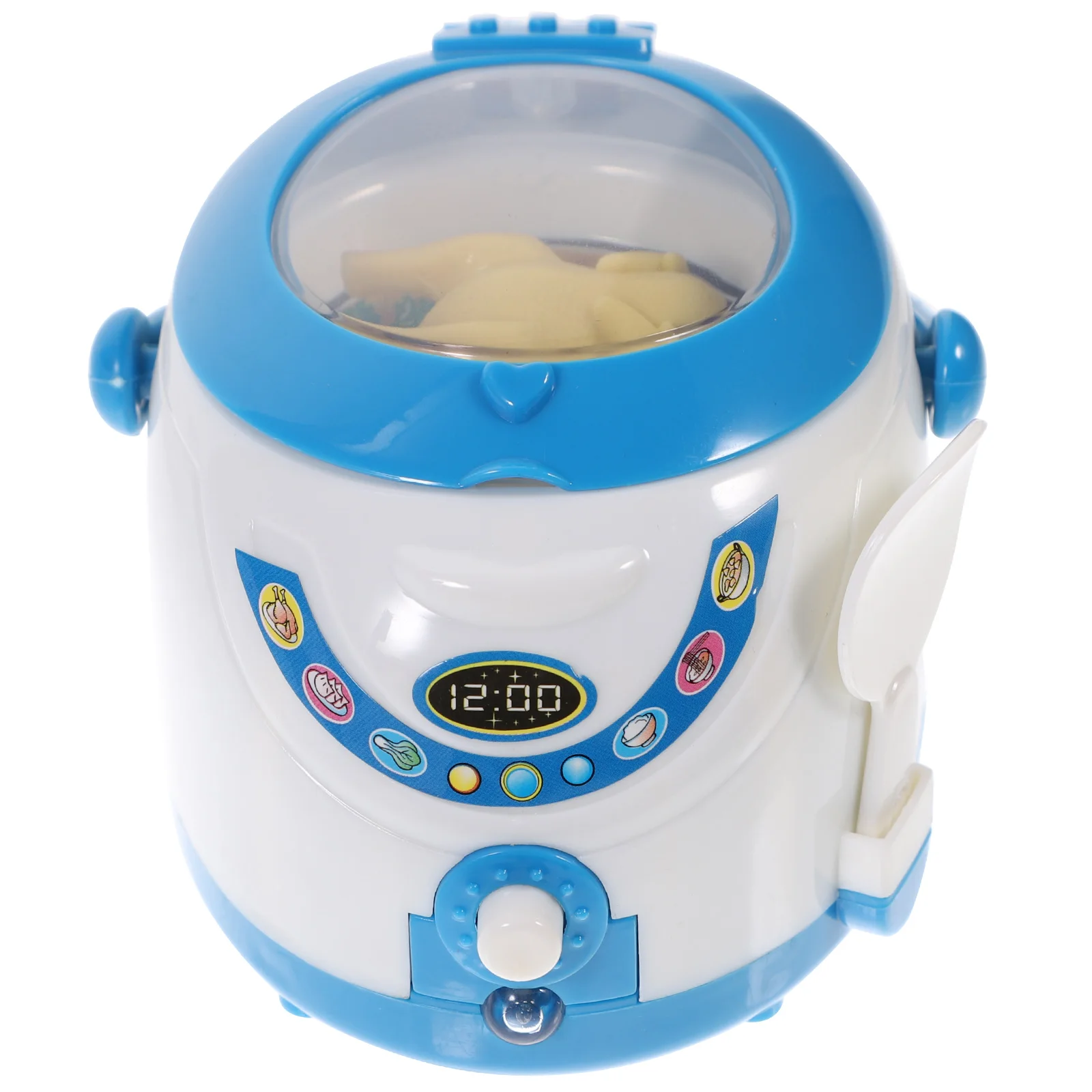 

Simulated Mini Rice Cooker Toy Educational Playing House Supply Kids Plastic Smooth on Cultivate Awareness Housework