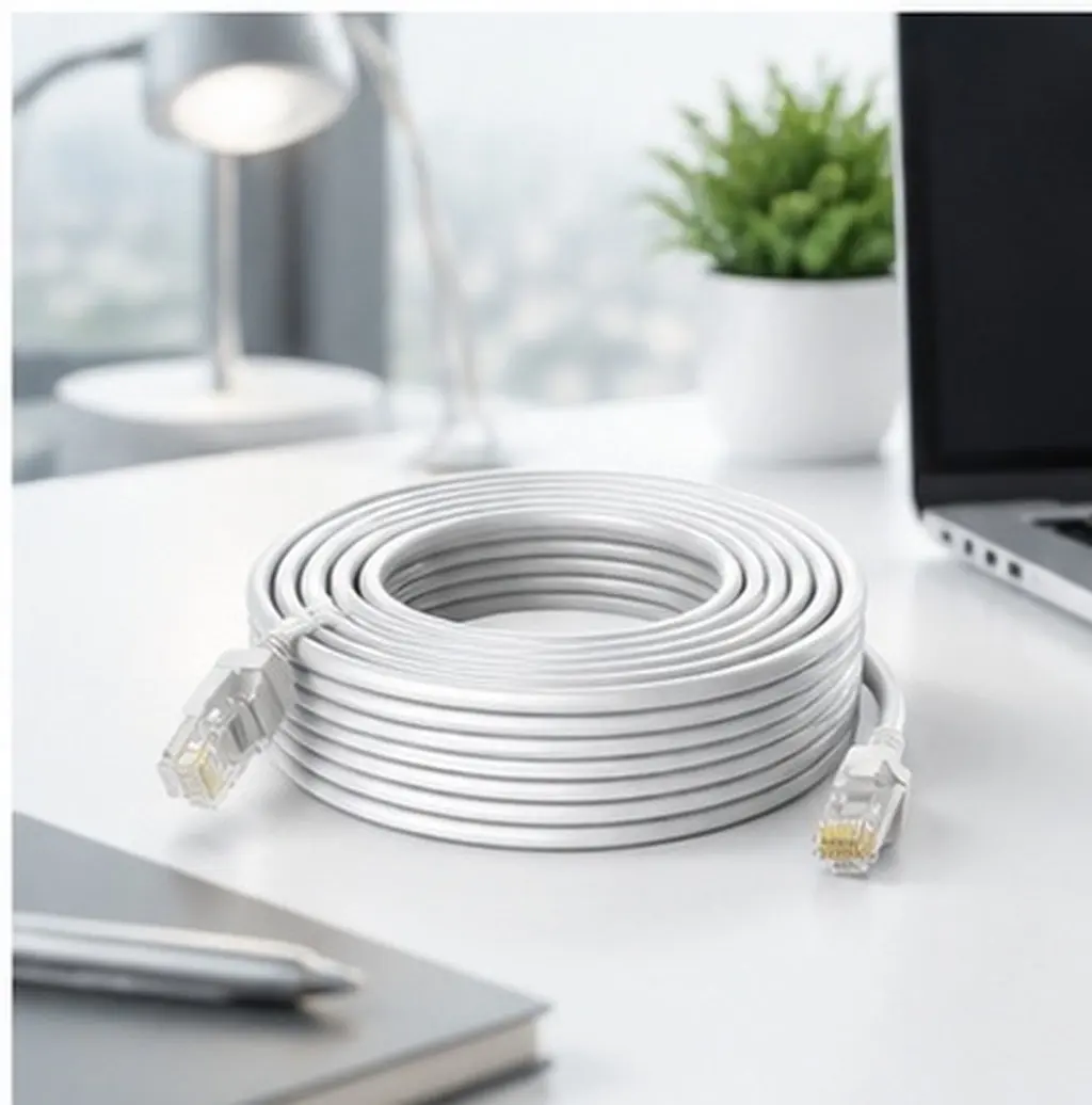 1Pcs Gigabit Ethernet Cable Cat5e Network Cable for Home Office Router Computer Connection Corrosion-Free High-Performance