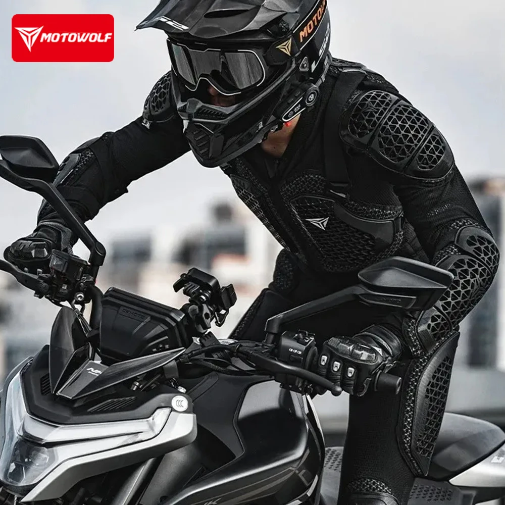 

Motowolf CE Level-2 Summer Motorcycle Jacket Armor Impact Resistance Motocross Racing Jacket Men Women Biker Body Armor Pants