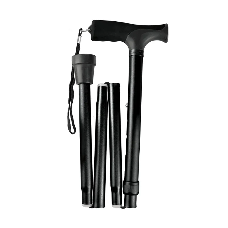 Walking Sticks Telescopic Baton Folding Walking Cane Aluminum Alloy Crutches Trekking Cane Hiking Trekking Poles North Pole