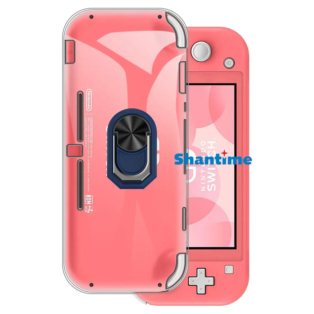 Luxury Shockproof Ring Holder For Nintendo Switch Lite Case Soft Silicone TPU Protective Holder Cover