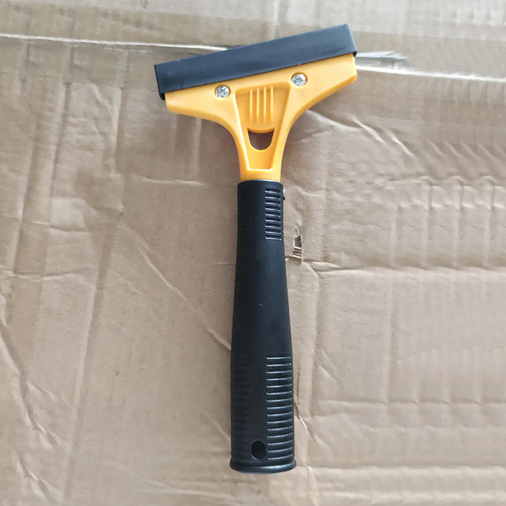 1Pcs Ergonomic Tube Handle Cleaning Scraper for Tile Glass Granite Concrete Wood Non-Skid Grip Heavy Duty Adhesive Remover