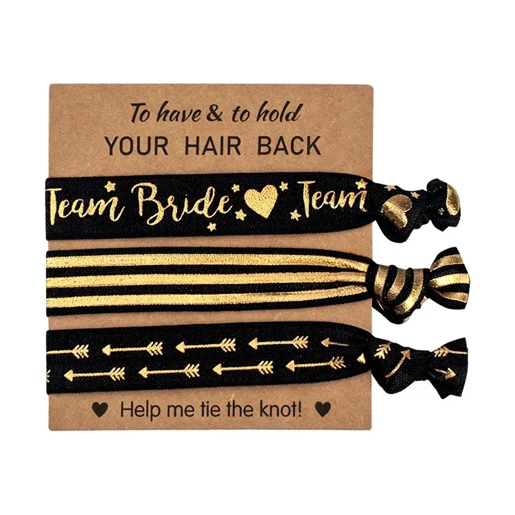 

Hair Tie Bride Tribe For Bridesmaid gifts, Bridal Wedding Shower party Favors