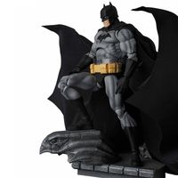 New Hot Mafex126 Silent Batman Action Figure Black Costume Dc Justice League Cartoon Model Ornament Collectible Gift For Fans