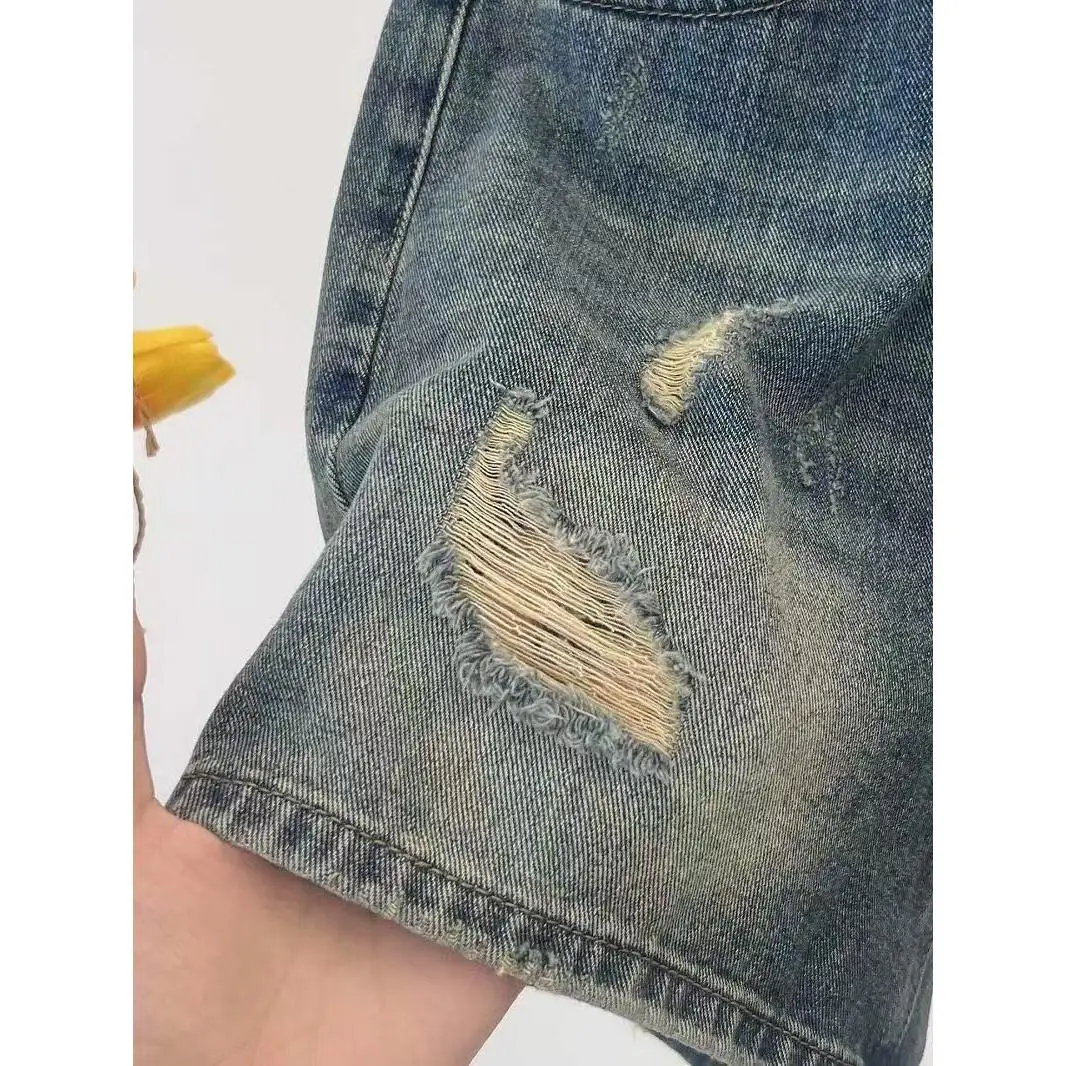 

Широкие джинсы с высокой талией, женская юбка трапециевидной формы, утягивающая тонкая хлопковая джинсовая летняя мода, повседневная винтажная юбка