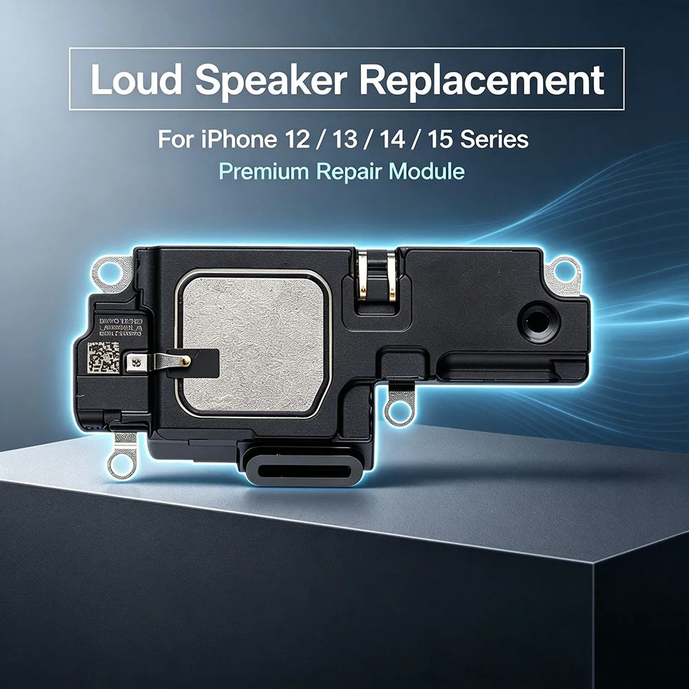 Loud Speaker Replacement For iPhone 12 13 Mini 14 15 Plus Pro Max  Bottom Sound Speaker Ring Unit