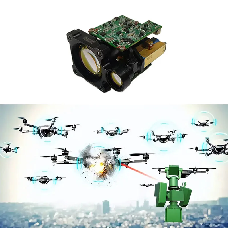 Customizable Laser Rangefinder Module 6km Car Infrared Distance Sensor 0.5mrad 6000m Laser Rangefinder Module for Multi Target