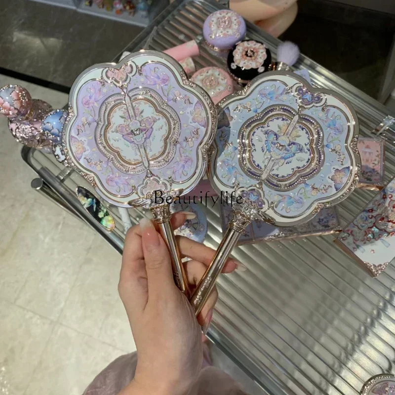 

Flower knows butterfly cloud shoulder surrounding antique style hand mirror high value water cup hairpin