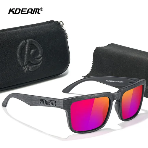 Imagen 2 del producto KDEAM gafas de sol de gran tamaño para hombre, gafas de visión nocturna fotocromáticas polarizadas, gafas de sol de gran tamaño con 154mm de ancho KD332 PLUS