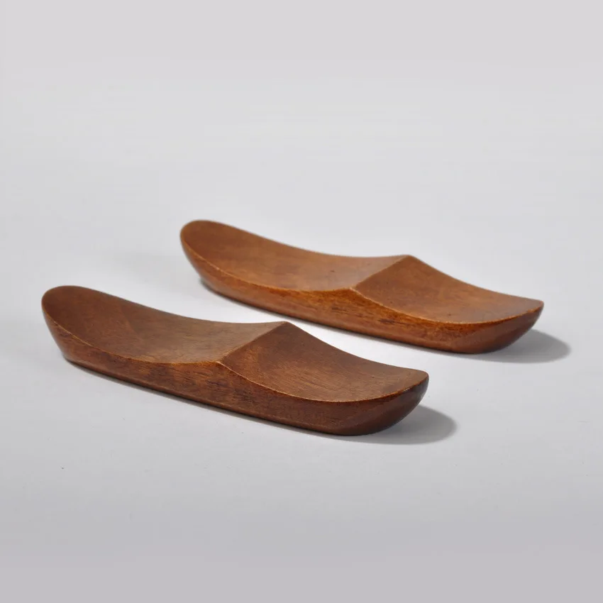 1pc 2 in 1 Wooden Chopstick and Spoon Rest 2026 New Anti Slip Brush Holder Style for Hotel Restaurant Tableware Western