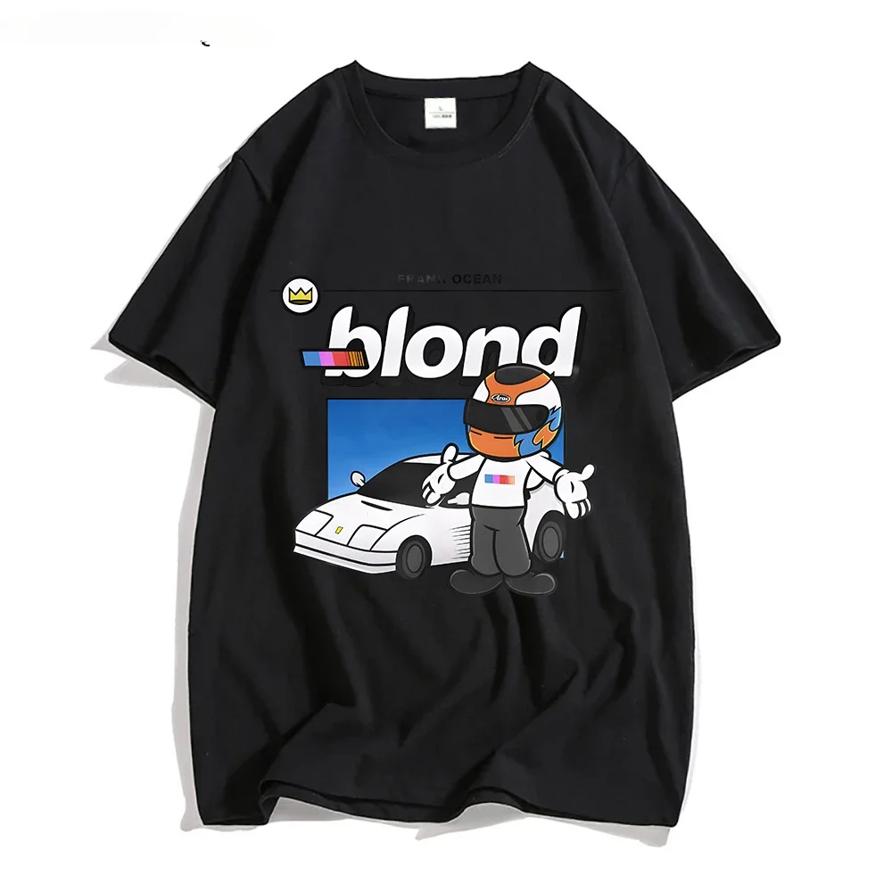 New Arrival fashion  Blond R&B Music MEN Hip Hop Handsome Tshirts 100% Cotton High Quality  Four Seasons Short Sleeve