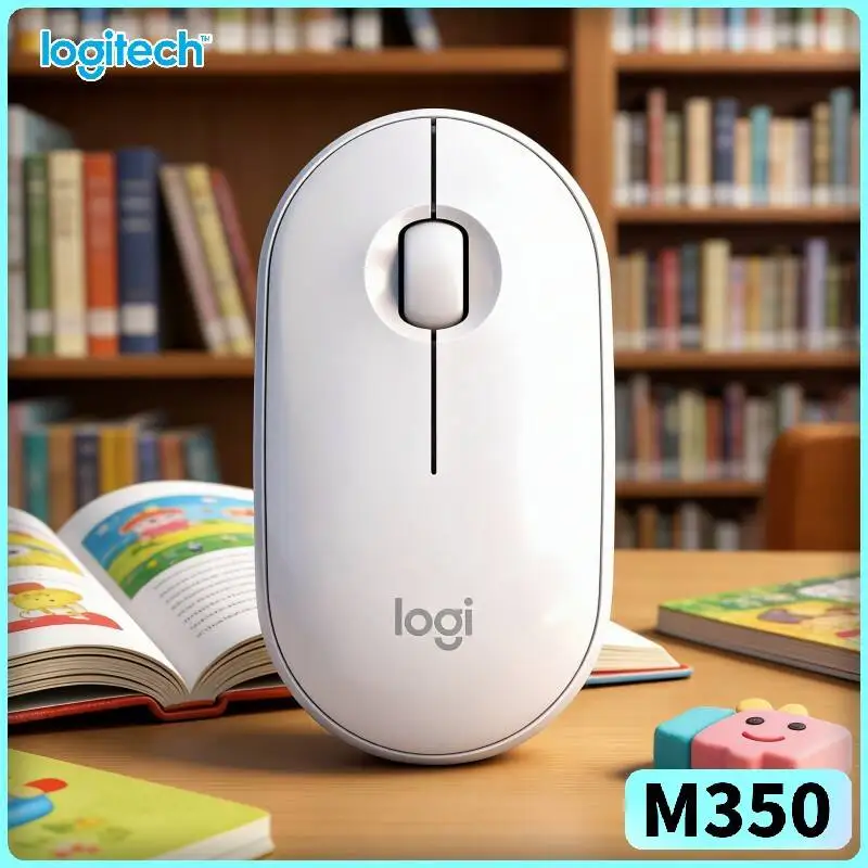 Logitech M350 Travel Optical Mouse - Slim Body, Silent Clicks, 18-Month Battery, Bluetooth Low Energy, Business Trip Companion
