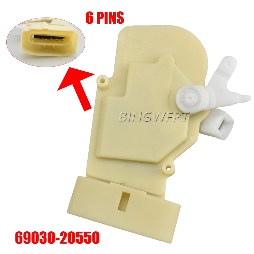 6 PINS For Toyota Celica 2000-2005 Front Left 69040-20550 Front Right 6903020550 Door Lock Actuator Side 69040-20550 69030-20550