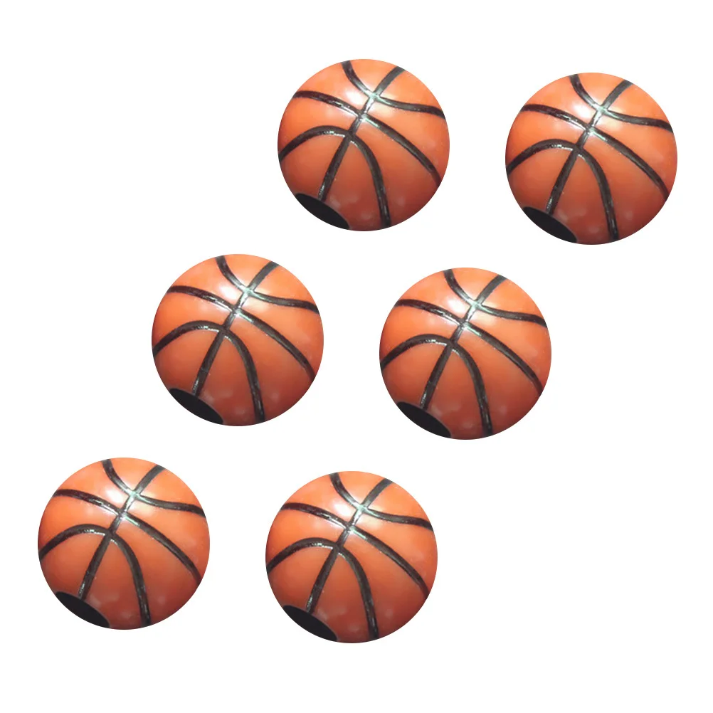 60 pçs 12mm contas de basquete de plástico para diy jóias fazendo artesanato contas crianças conjunto educativo pulseiras colares decorativos