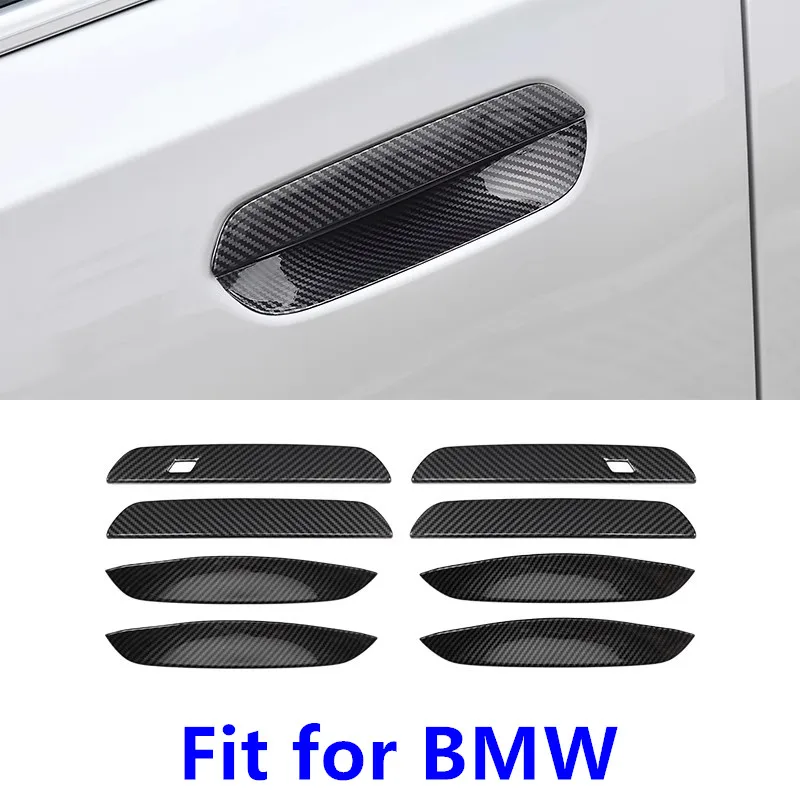 8pcs For BMW 4 5 series i5 X1X2 ix1 G60 U11 U10 Car Door Handle Cover door handle bowl sticker protector anti-scratch cover trim