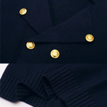 British Kids Knitted Cardigan Coat 3 British Kids Boys Knitted Cardigan Coat Primary School Uniform Autumn Winter Children Girls Solid Color Double Breasted Sweaters 3