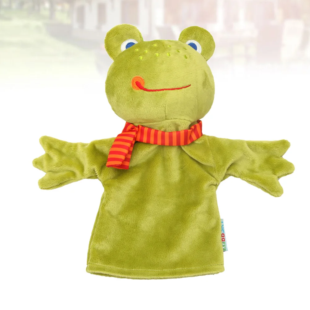 دمية يد الضفدع، دمية على شكل حيوانات كرتونية، هدية مريحة لسرد القصص للأطفال والتفاعلات العائلية، هدايا الطفل