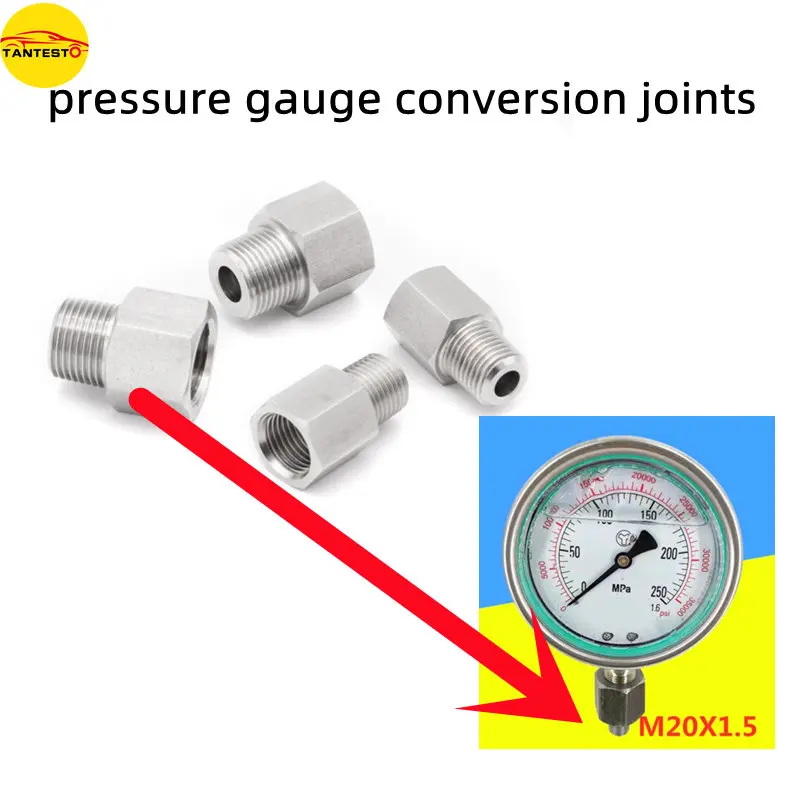 High Pressure Gauge Screw Conversion Joints M20-20/14 M14-20 Common Rail Injector Repair Tools