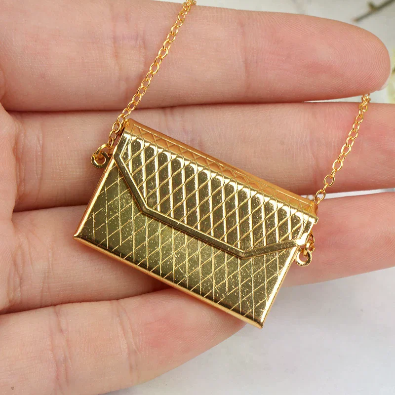 

[H]Metal chain pack Doll Bag Miniature Shopping Handbag for Clothes Accessories