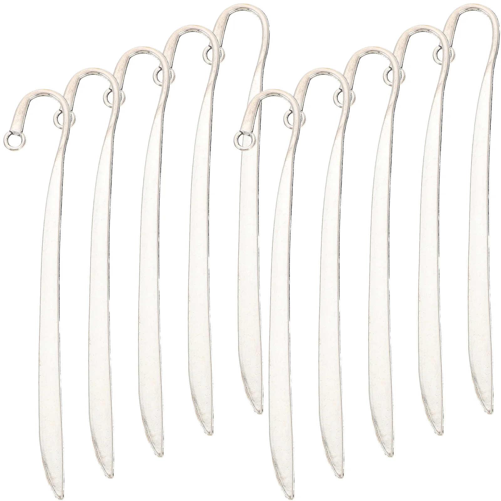 

10 Pcs Crafts Alloy Pendant of The Lid Vintage Hair Barrette Charm Bookmark DIY Making Charms