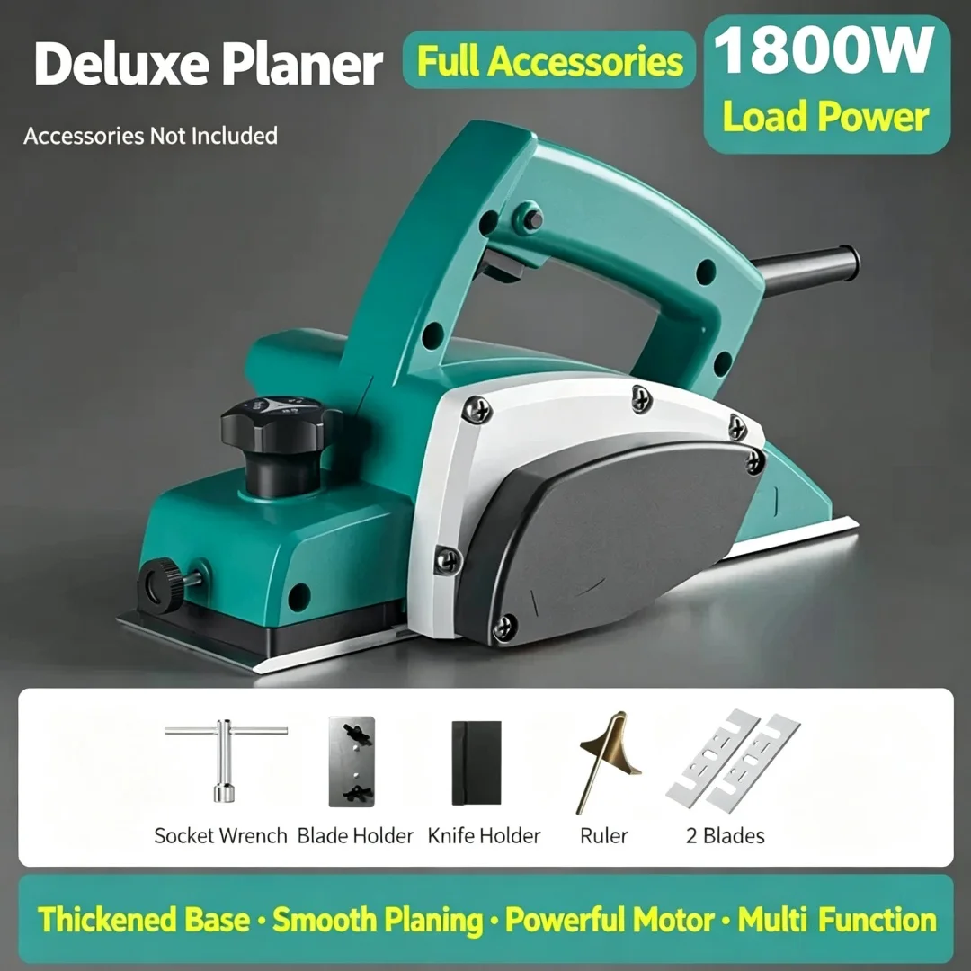 Handheld Electric Planer, Portable Woodworking Planer Multifunctional Wood Shaping Machine for Home Use