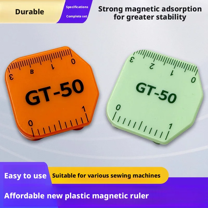 GT-50 Magnetic Sewing Edge Guide Ruler 0-3cm Scale For Industrial Flat Sewing Machine Fixed Seam Allowance Positioning Sewing Ac