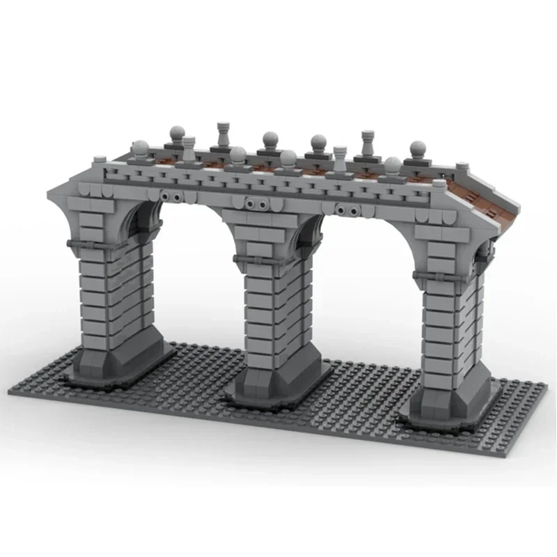 Décennie s de Construction MOC à Assembler Soi-Même, Modèle de Route ou Château Médiéval, Briques Classiques, Technologie de Pont, Jouets Modulaires, Cadeau de Noël