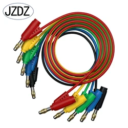 Jzdz-金メッキ電気テストワイヤー,4mm,デュアルバナナプラグ,DIY,電気ツールアクセサリー,j.70084a