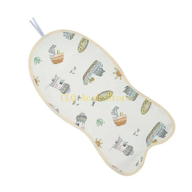 

16FE Baby Pram Cushion Breathable Strollers Cushion Pushchair Liner with Pattern