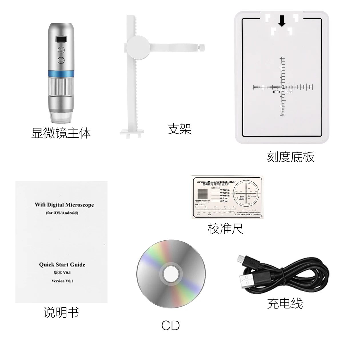 

2MP 1080P 50-1000X Wireless WIFI Digital Microscope Educational Handheld Endoscope CMOS Borescope Inspection Otoscope Camera