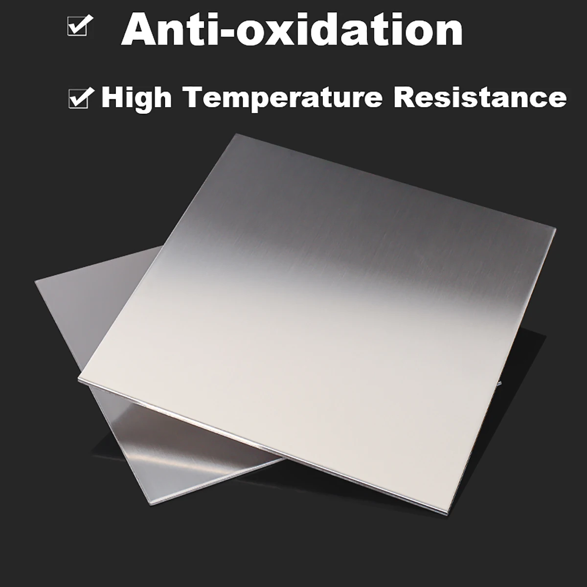 304 Stainless Steel Sheet Thick 0.3/0.5/0.8/1/1.5/2/3mm100x100 100x150 300x400mm Square Board Flat Brushed Metal Polished Plate